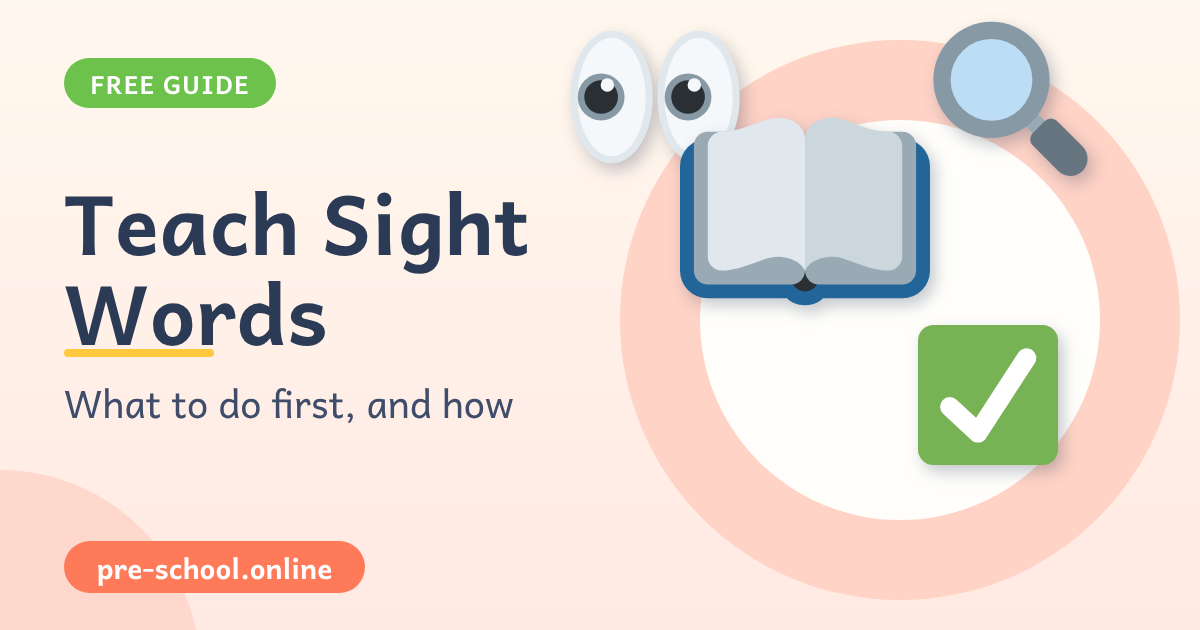 how to teach sight words to preschoolers