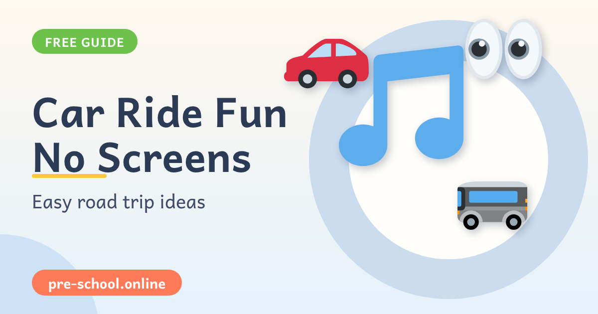 how to keep a preschooler entertained in the car