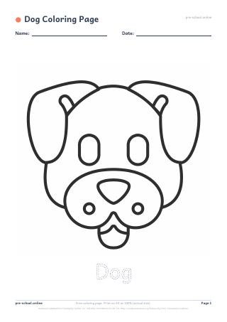 Dog Coloring Page preview