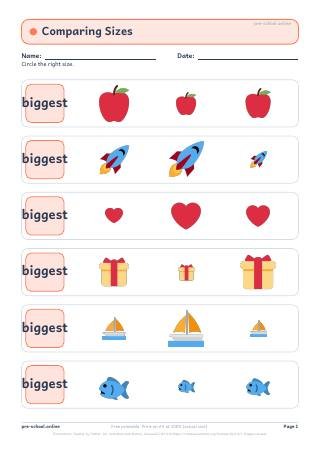Comparing worksheet preview