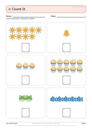 Math Fun worksheet preview