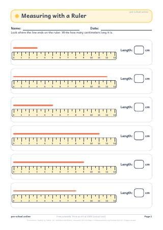 Measuring Things worksheet preview