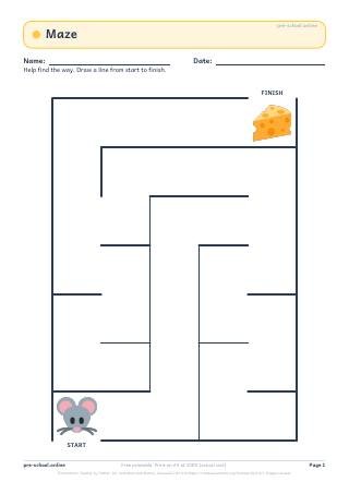 Puzzles and Mazes worksheet preview