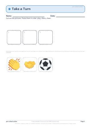 Sharing and Turn-Taking worksheet preview